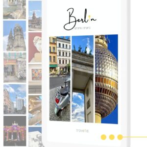 Ansicht des Coverbildes des digitalen Reiseführers für Berlin auf Tablet und iPhone