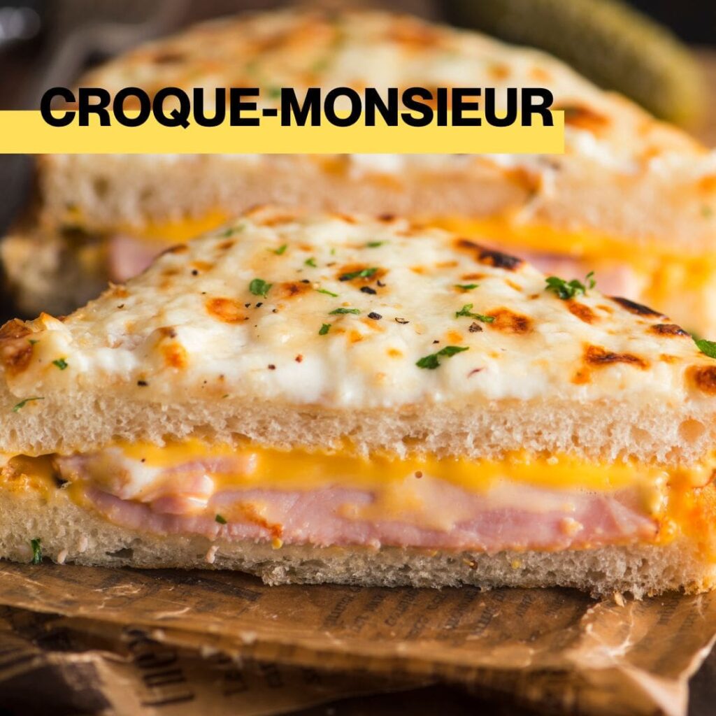 Croque Monsieur, französische Sandwich Spezialität