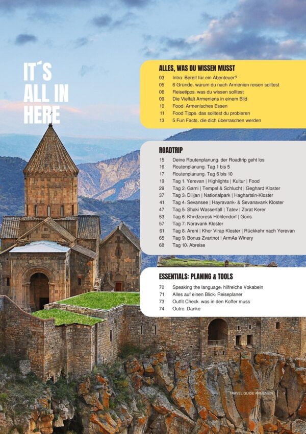 Produktbild Armenien Travel Guide